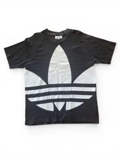 adidas 大きなロゴ Tシャツ 黒/白
