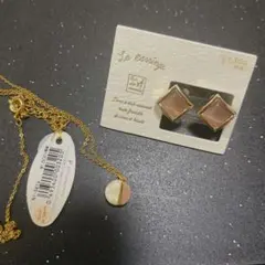 【新品未使用】ネックレス&イヤリングセット ニッケルフリー　アレルギー対応