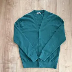 UNIQLO U グリーン Vネック カーディガン M