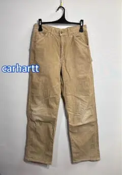 606 訳あり■carhartt■コーデュロイペインターパンツ　ベージュ:W29