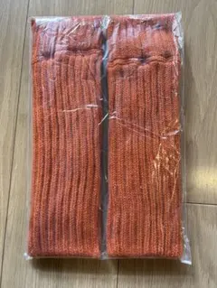 【新品】オレンジ フリーサイズ レッグウォーマー