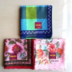 KENZO ハンカチ 3枚セット、C
