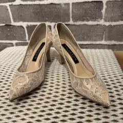 □美品□TALANTON by DIANAレースパンプス サイズ21 1/2
