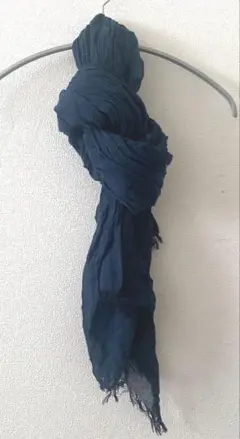 美品 ストール シワ加工 マフラー