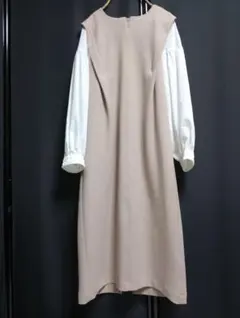 Droite lautreamont サイズ1 ロングワンピース ベージュ 長袖
