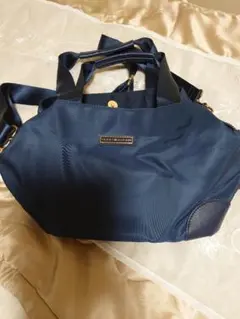 ♦お値下げ♦TOMMY HILFIGER ネイビー ナイロン ハンドバッグ
