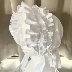 【美品】ボンネット ヘッドドレス ロリータ ロリィタ ゴスロリ