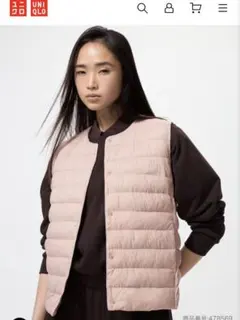 パフテックコンパクトベスト UNIQLO M ピンクベージュ