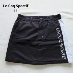 【変更】Le Coq Sportif☆レディースゴルフスカート 黒　L　中綿