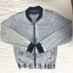 Heather デニム ジャケット アウター 長袖 ブルゾン フリーサイズ