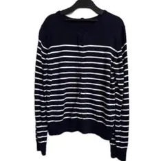 UNIQLO UVカットボーダークルーネックカーディガンxl