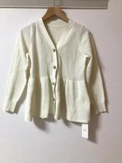 【新品】J by blue カーディガン　レディース　オフホワイト　サイズM