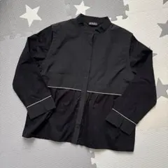 RODEO ブラック 長袖　異素材シャツ　日本製