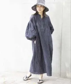 Herdmans ボリュームスリーブワンピースリネンのサムネイル