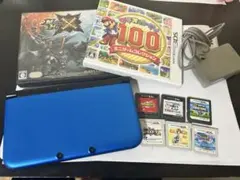 【動作品・おまけ付き】ニンテンドー 3DS LL 青 本体 ブルー 任天堂