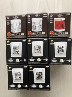 コードギアス一番くじ　ロックグラス3個　グラス5個　計8個　まとめ売り　匿名発送