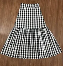 vis ギンガムチェック ロングスカートのサムネイル