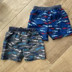 男の子110センチ鮫柄水着2着セット