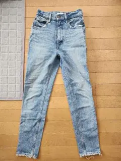 MOUSSY ライトブルー ストレートデニム