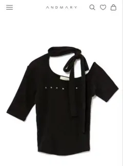 トップス andmary andmary Flower ribbon tops andmary Flower ribbon tops blue - メルカリ