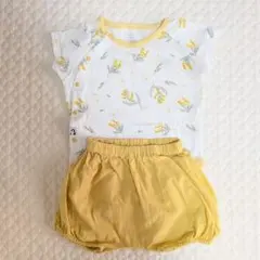 Konny コットンメッシュT、かぼちゃパンツ　12M　セット