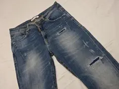 ZARA☆ダメージ加工スキニーデニム☆32☆ウェスト約85cm