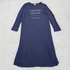 ジェラートピケ　GELATO PIQUE ルームウェア　ワンピース　ブルー