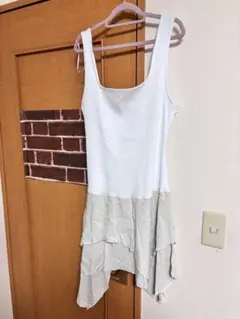 ZARA ザラホワイトノースリーブチュニック Lサイズのサムネイル