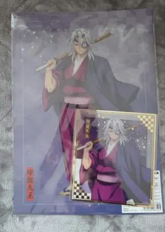 アニプレックスオンラインくじ 鬼滅 色紙 クリアファイル 宇髄 義勇