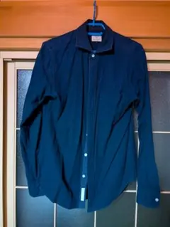 BEAUTY & YOUTH M ネイビー 長袖シャツ