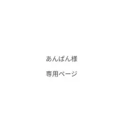 あんぱん様　専用ページ