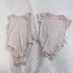 ユニクロ　メッシュ肌着　ベージュ　半袖70 ノースリーブ80