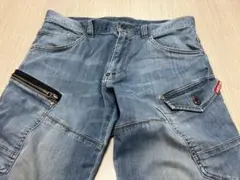 【汚れあり】バートル 5012 LL ストレッチデニムカーゴパンツ