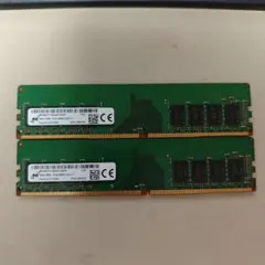 Samsung PC4-2400T 8GB DDR4 メモリ 2枚セット16GB - メルカリ