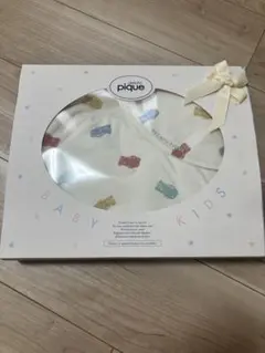 gelato pique ベア柄 おくるみ スタイ セット