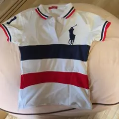 POLO ストライプ 半袖ポロシャツ