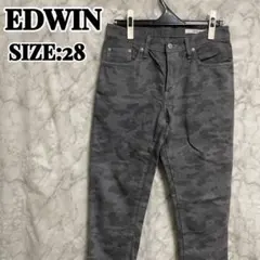 EDWIN ミリタリーパンツ サイズ28 迷彩柄 デニム 長ズボン