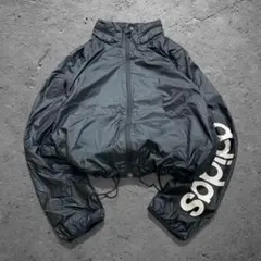 ふ*～様 太ライン adidas ナイロンジャケット 裾絞り HIPHOP B系 