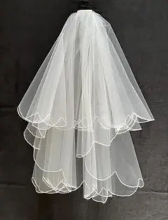 チュール ウエディングベール 70cm コーム付き