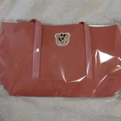 ラブラリーバイフェイラー　オールドテディ　ワッペントートバッグ　ピンク　LL