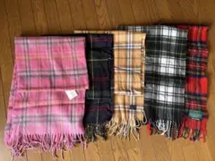 チェック柄 マフラー5点まとめ売り