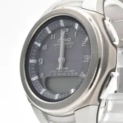 稼働品 CASIO カシオ メンズ腕時計 電波ソーラー クロノグラフ 444 
