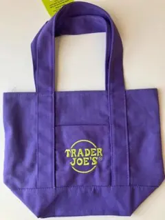 【新品・タグ付】TRADER JOE'S 紫色トートバッグ