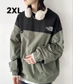 ノースフェイス　ALBANY CREWNECK クルーネック　XXL カーキ
