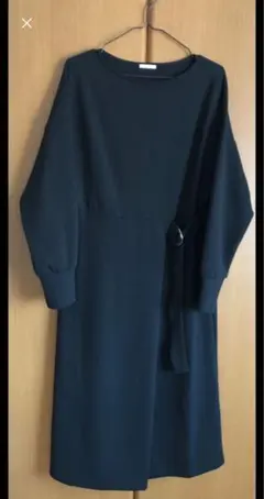 【美品】GUブラック　ロングワンピース