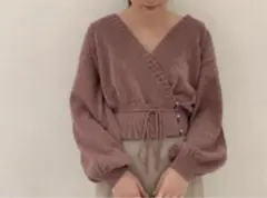 透かし柄カシュクールカーディガン　 chicoのサムネイル
