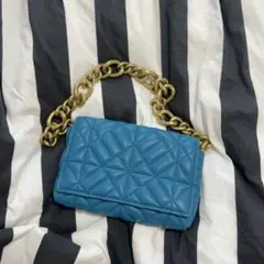 新品】ZARA 編み込み風ミニトートバッグ レッド ホワイト レディース
