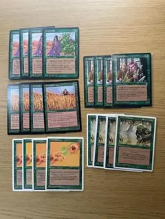 緑の旧枠優良カード20枚まとめ売り（英語）フィンドホーンのエルフ 他 MTG