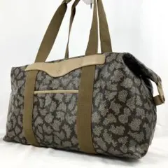 ✨美品✨イヴサンローラン ボストンバッグ 肩掛け 大容量 ジラフ柄 PVC