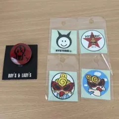 ヒステリックミニ ステッカー 缶バッジ